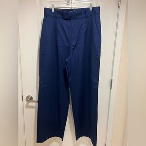 Navy Blue Women’s Linen Pants | Banana Republic | 14